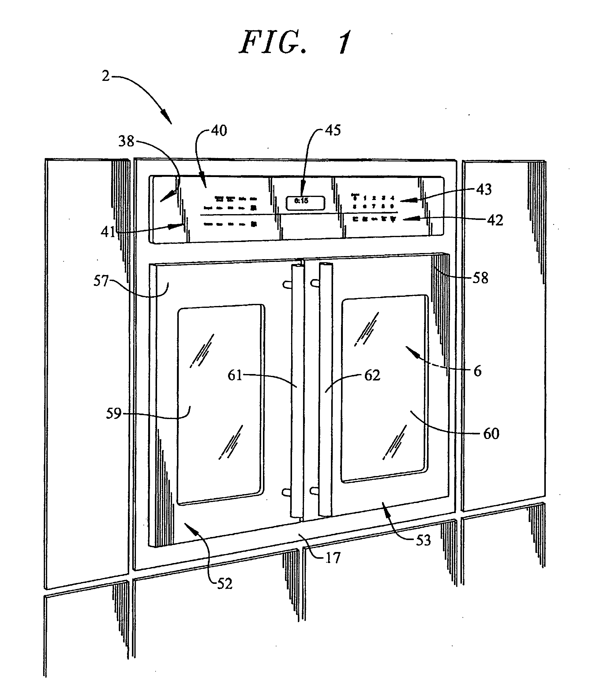 French door cooking appliance closure system