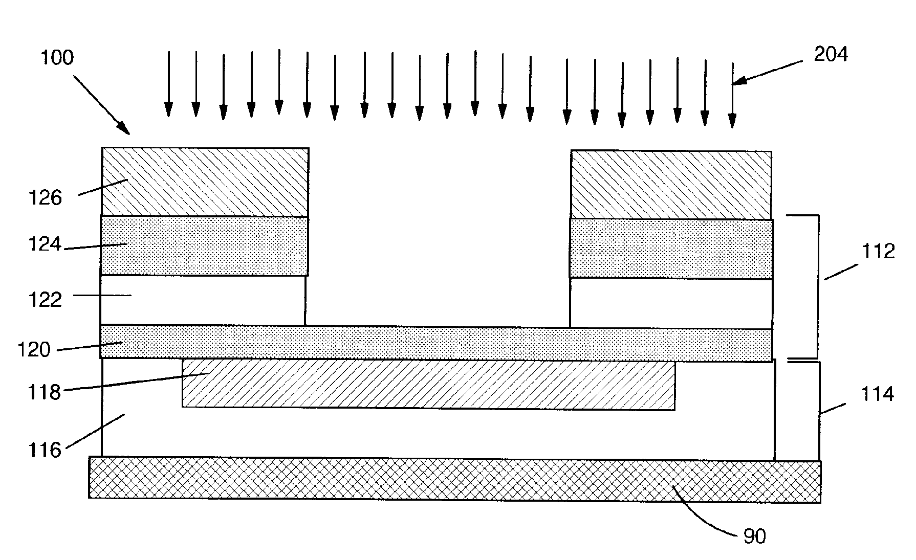 Etching processes using C4F8 for silicon dioxide and CF4 for titanium nitride