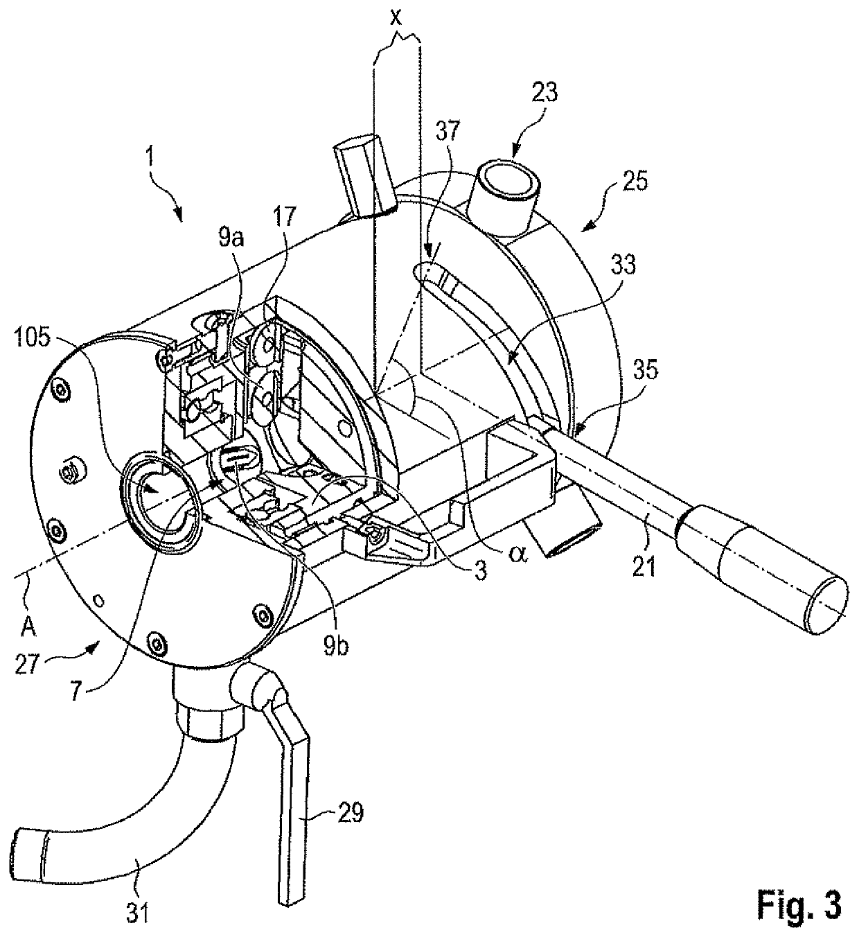 Tensioning cable spreading device and tensioning cable lubrication device and method