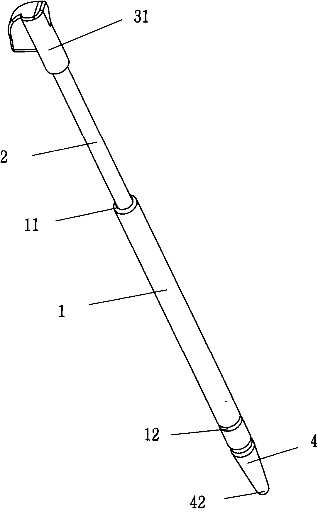 Damping telescopic pen and manufacturing method thereof