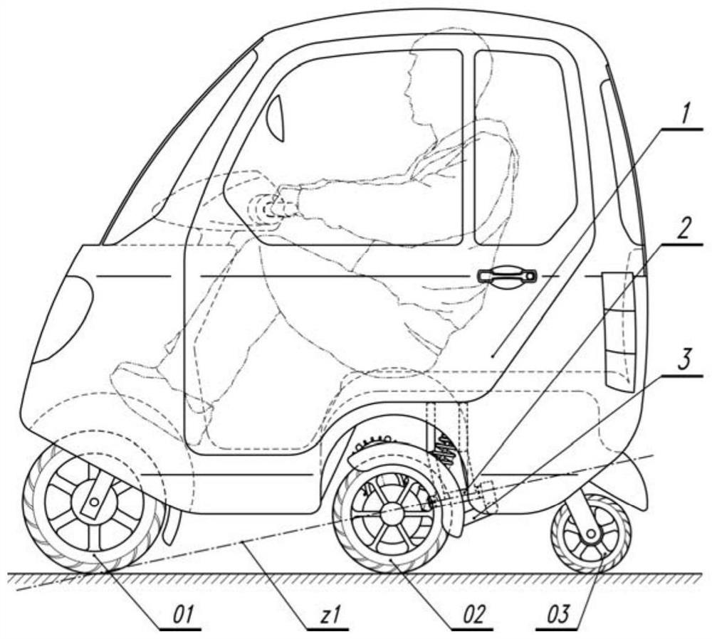 Dynamic balance car with cross-shaped wheels