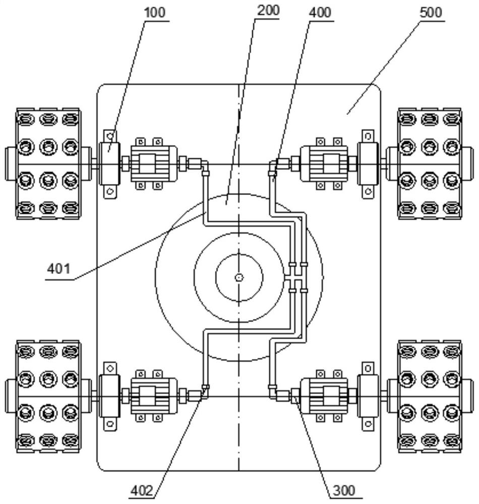 Coal mine roadway crawling device based on wheeled negative pressure adsorption mechanism