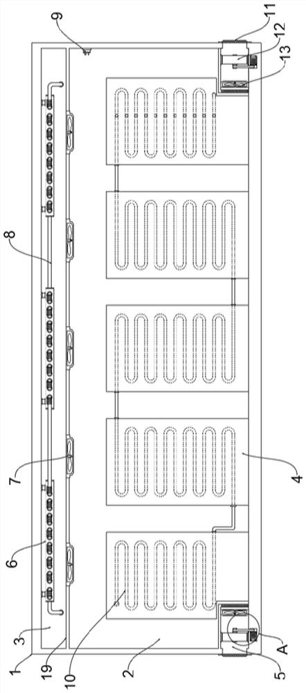 Heat dissipation type SVG equipment box body