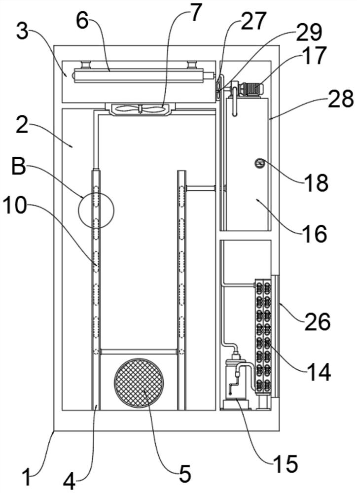 Heat dissipation type SVG equipment box body