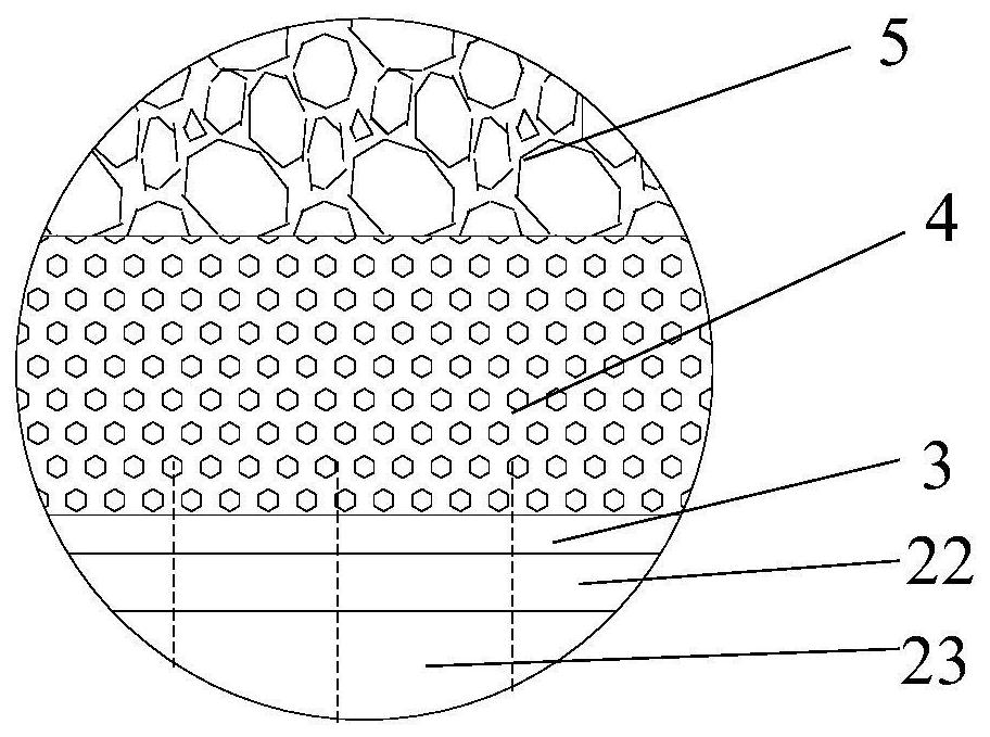 Deep soft soil roadbed composite structure and construction method