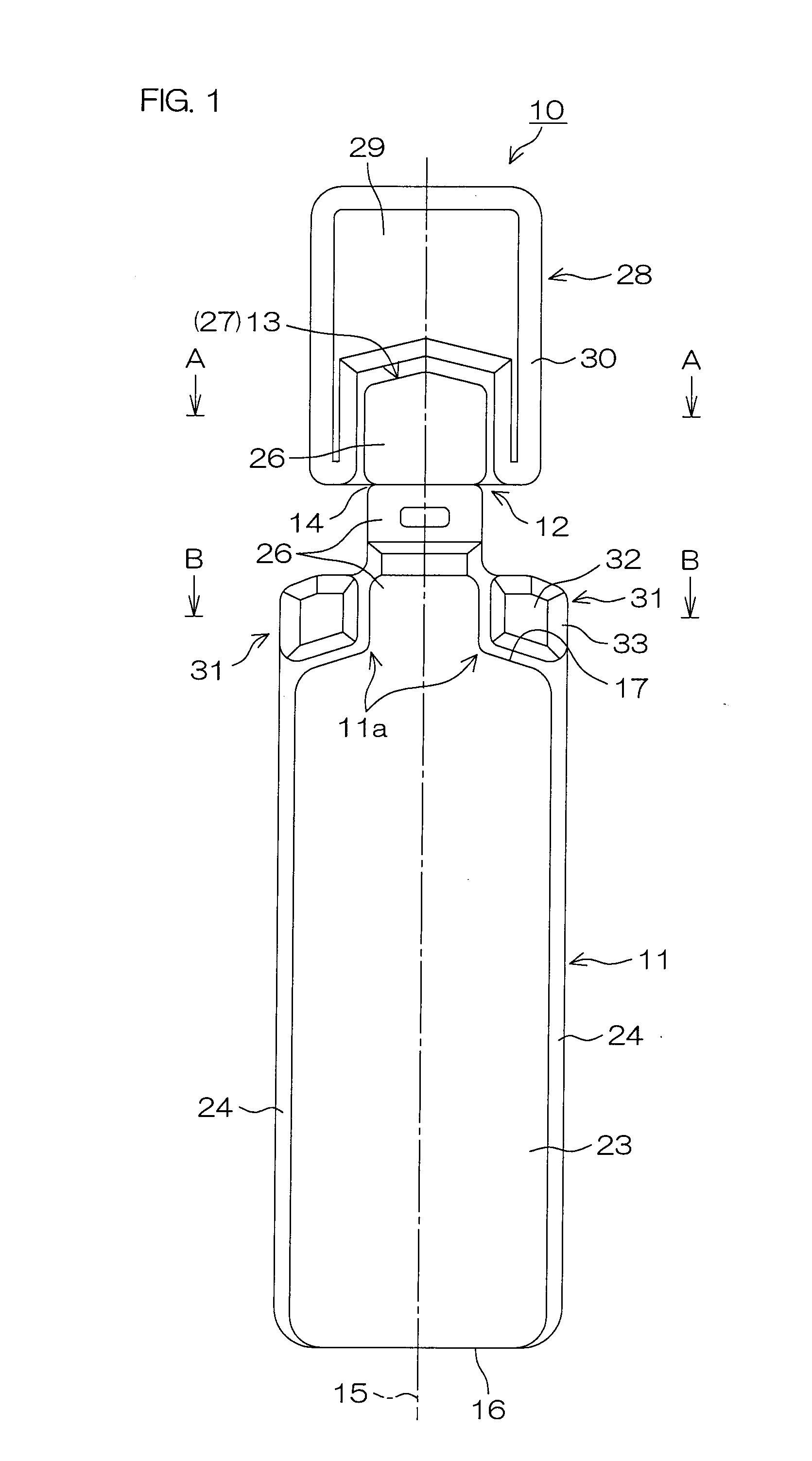 Plastic ampule and colored plastic container