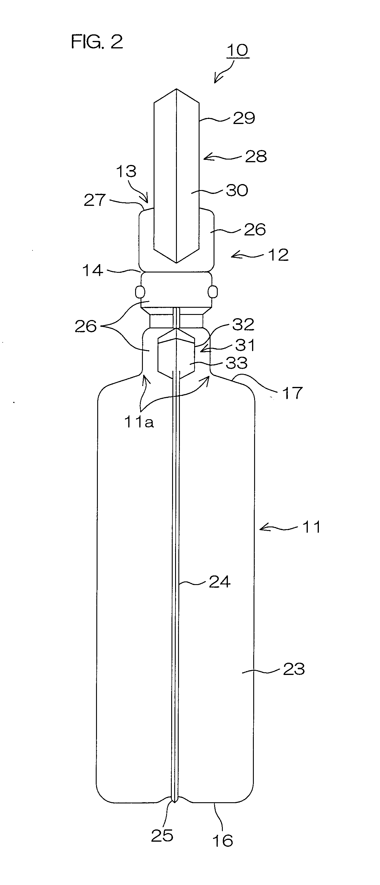 Plastic ampule and colored plastic container