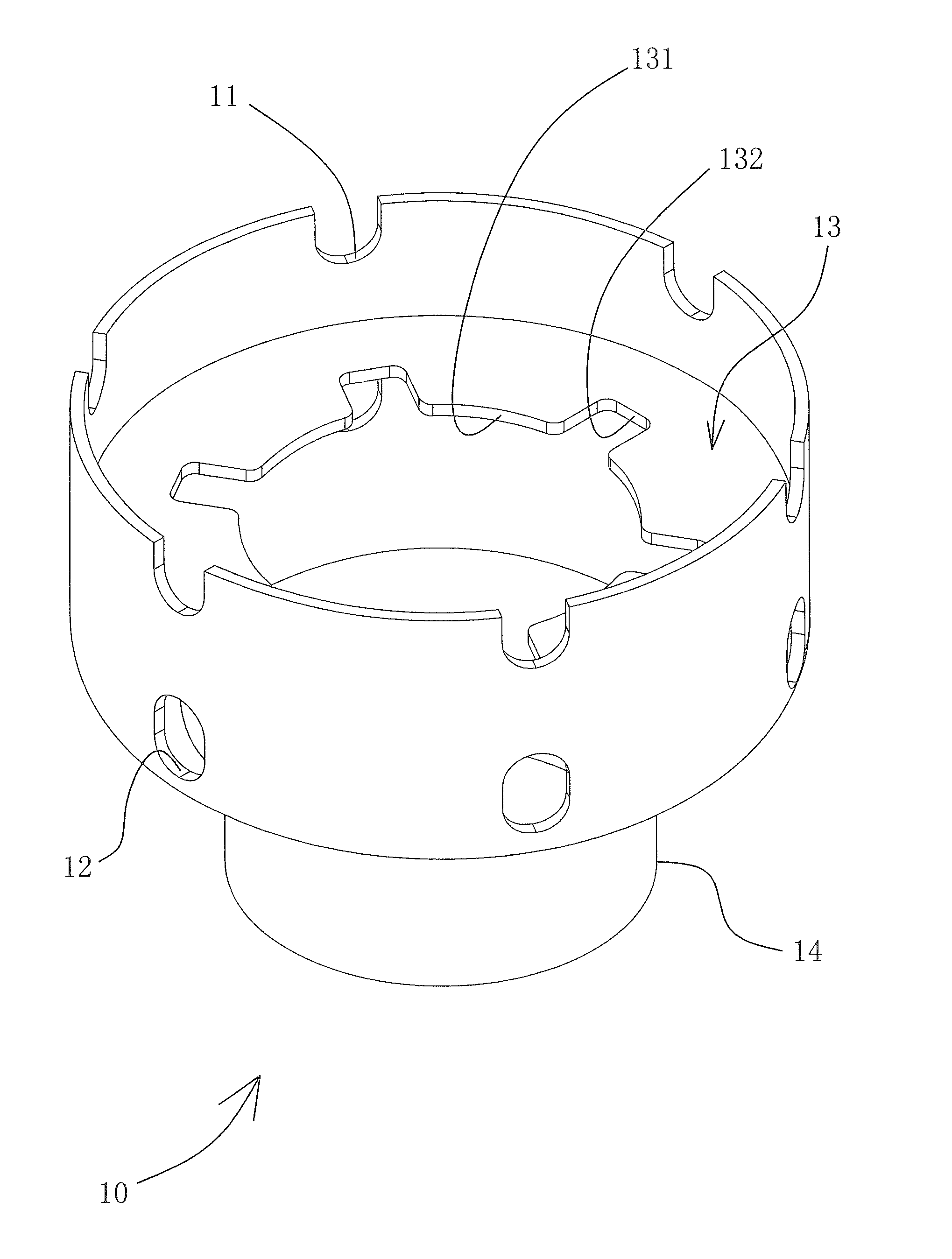 Artificial christmas tree connection structure