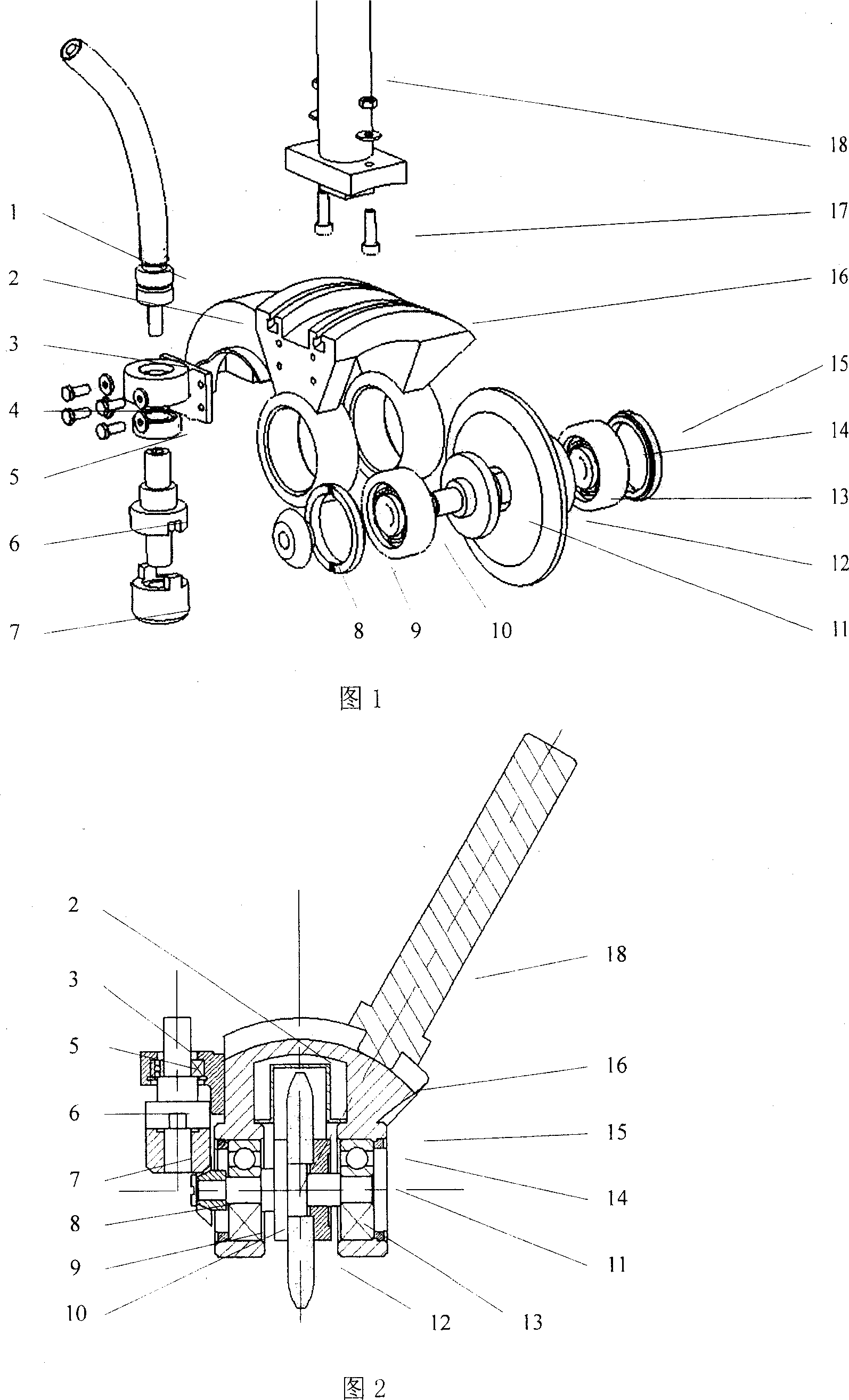 Numerically controlled inner tooth grinding head