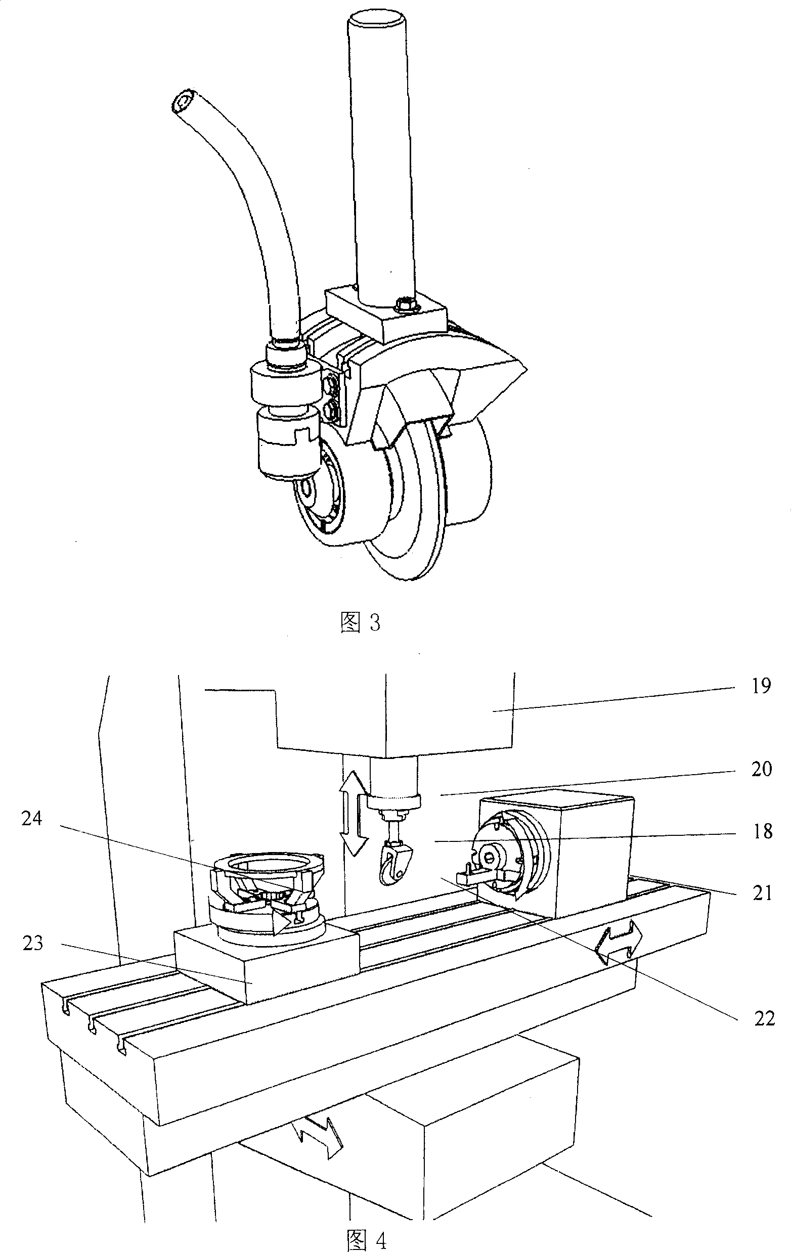 Numerically controlled inner tooth grinding head