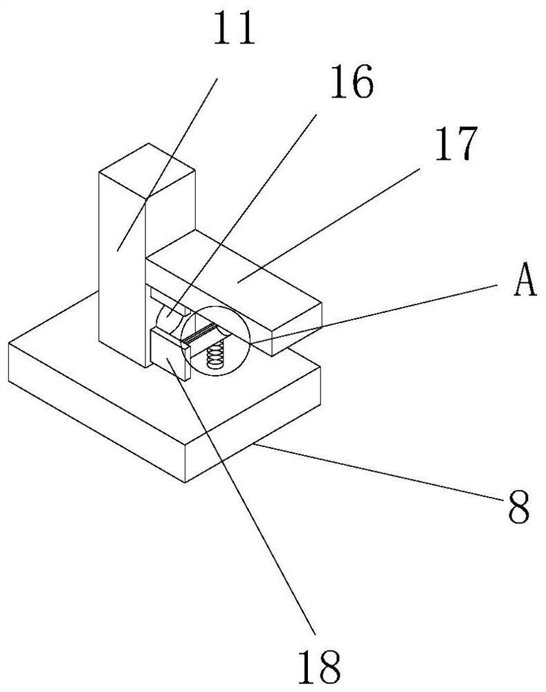 A movable wire rope adjusting device for elevator parts processing