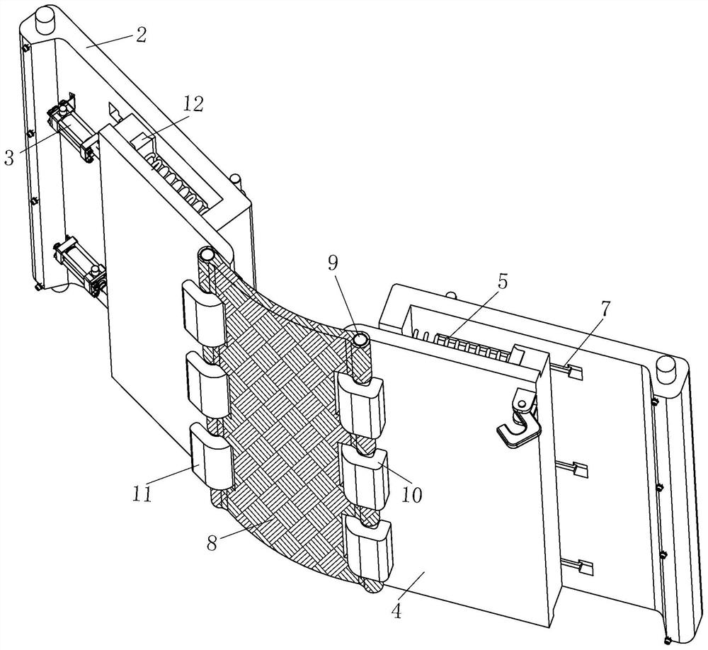 Flexible recoil type impact-resistant anti-explosion door