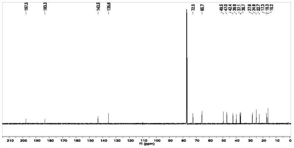 Lacrimal pineapple ketone diterpenoid compound and extraction method and application thereof