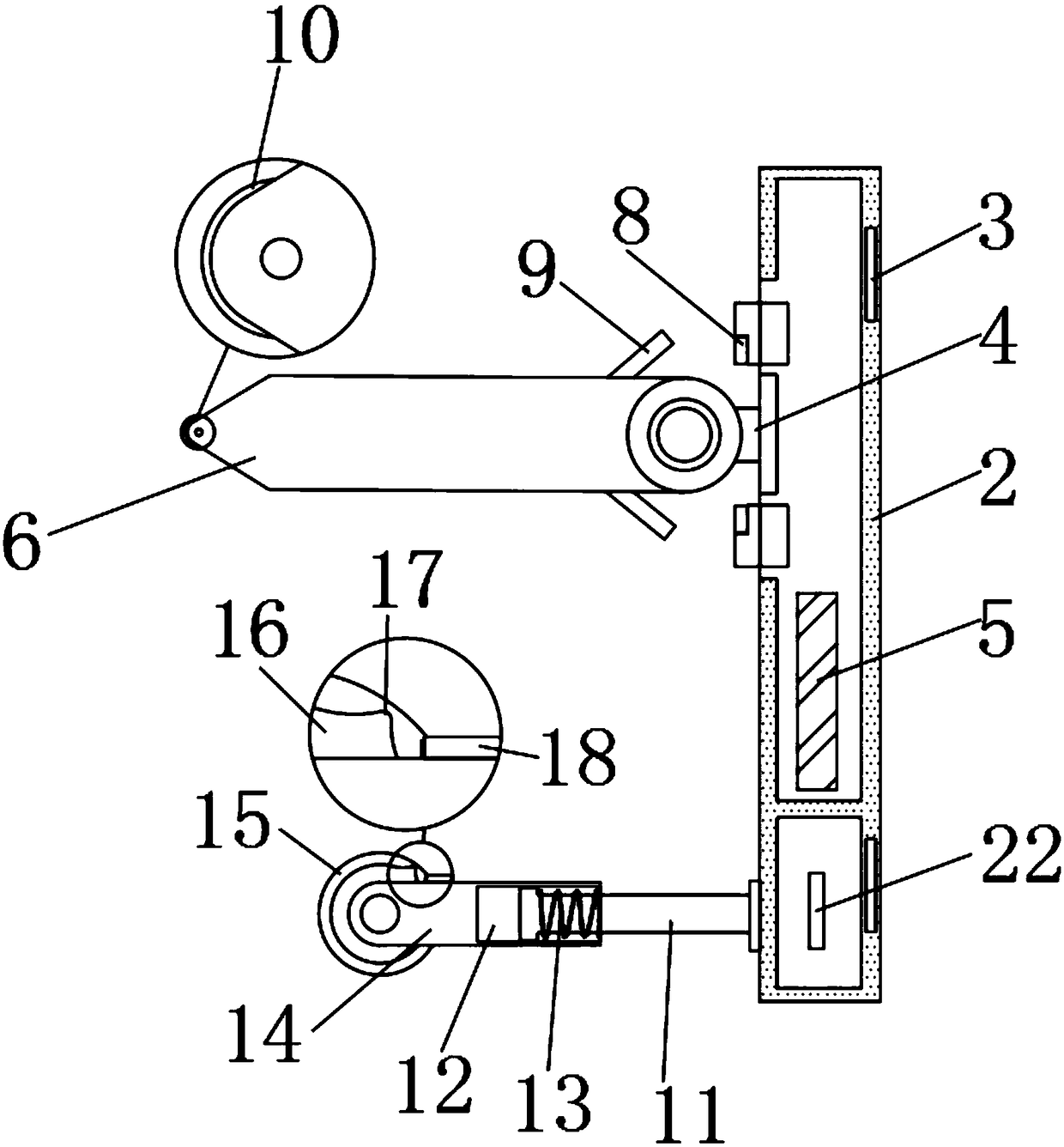 Elevator cabin position detection device