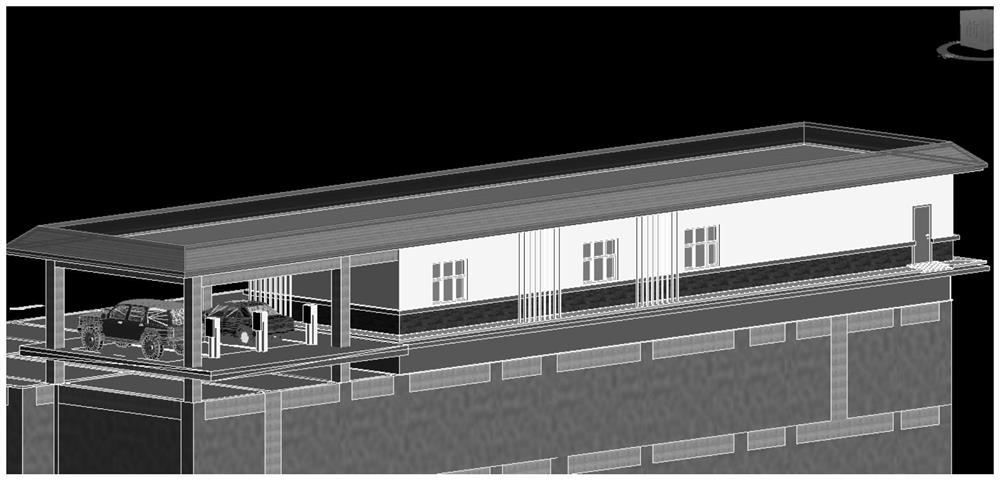 Field cloth application method applied to underground stereo garage