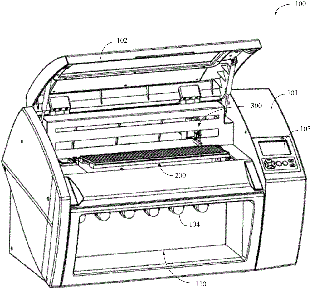 Swing system of protein blotting analyzer