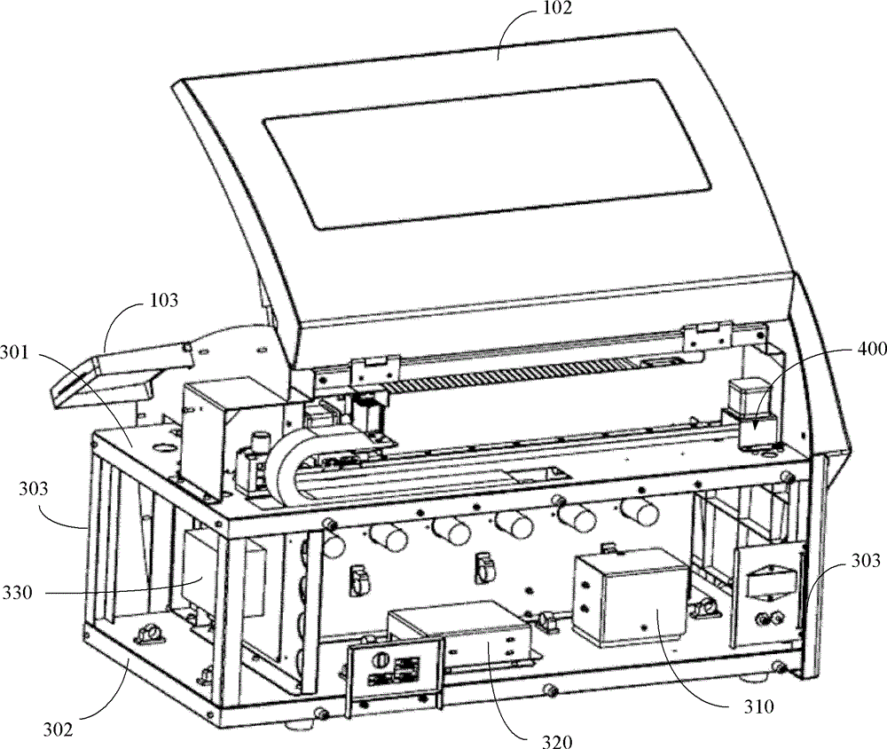 Swing system of protein blotting analyzer