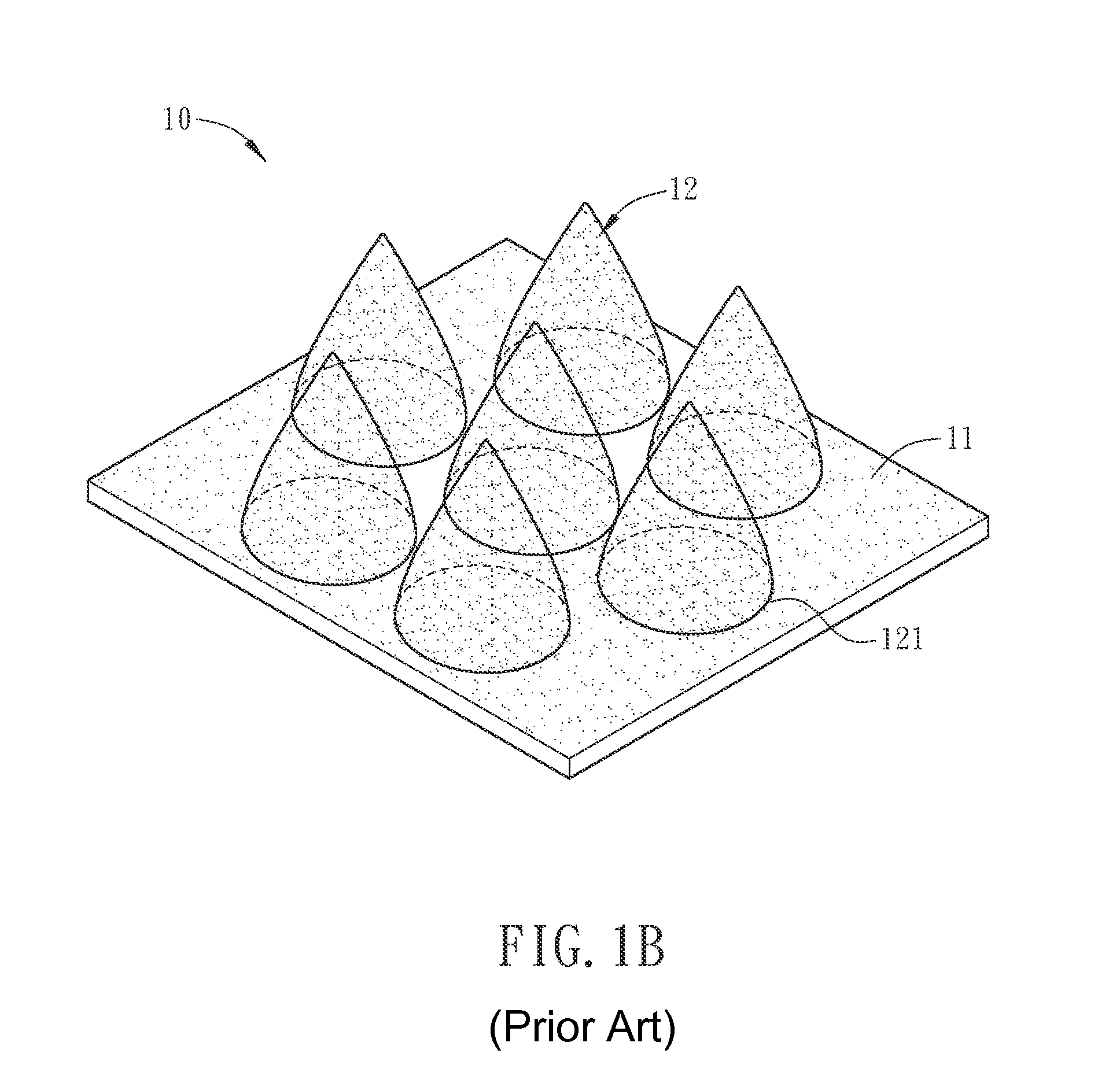 Patterned substrate and electro-optical semiconductor element