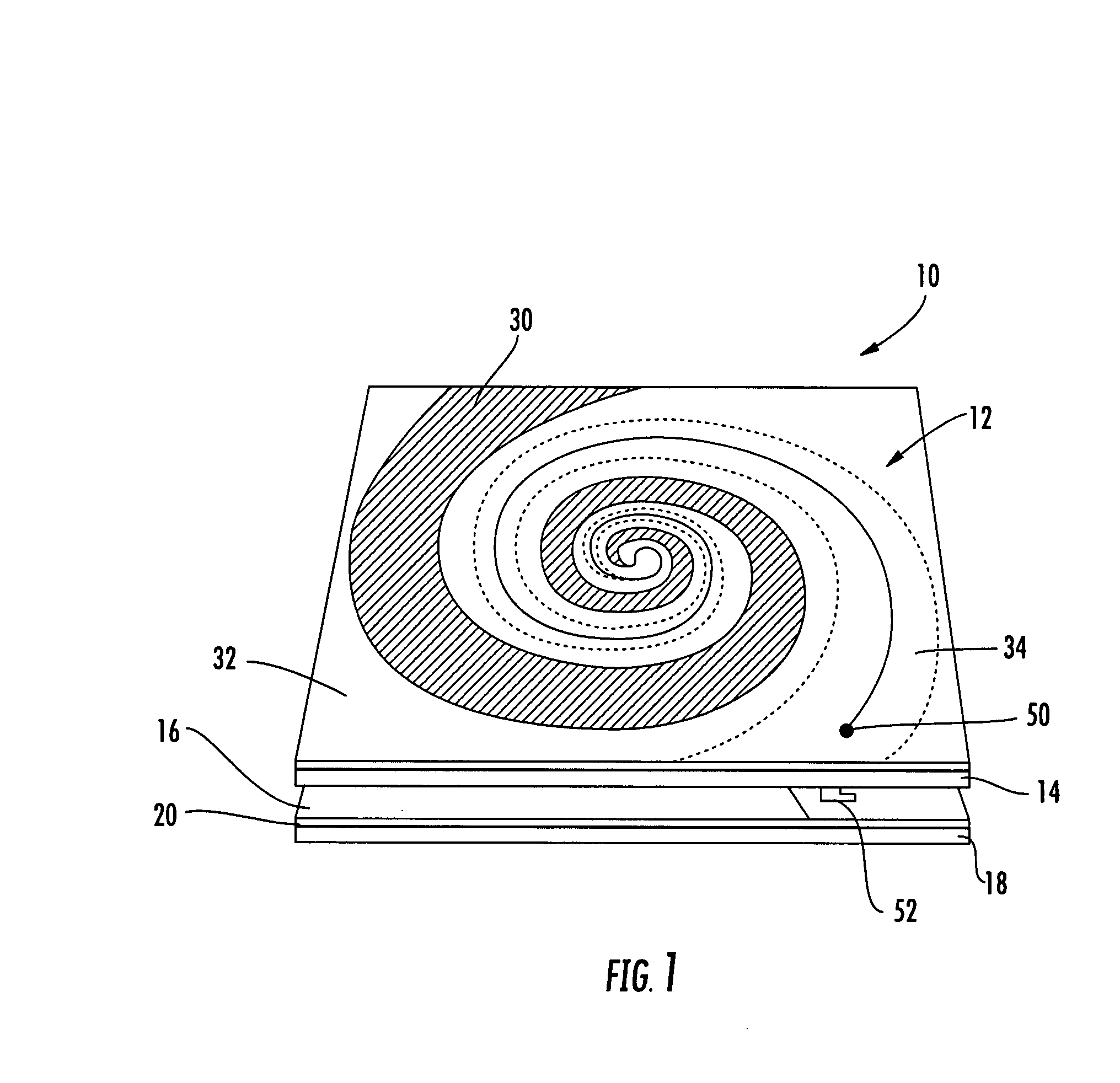 Hybrid antenna including spiral antenna and periodic array, and associated methods