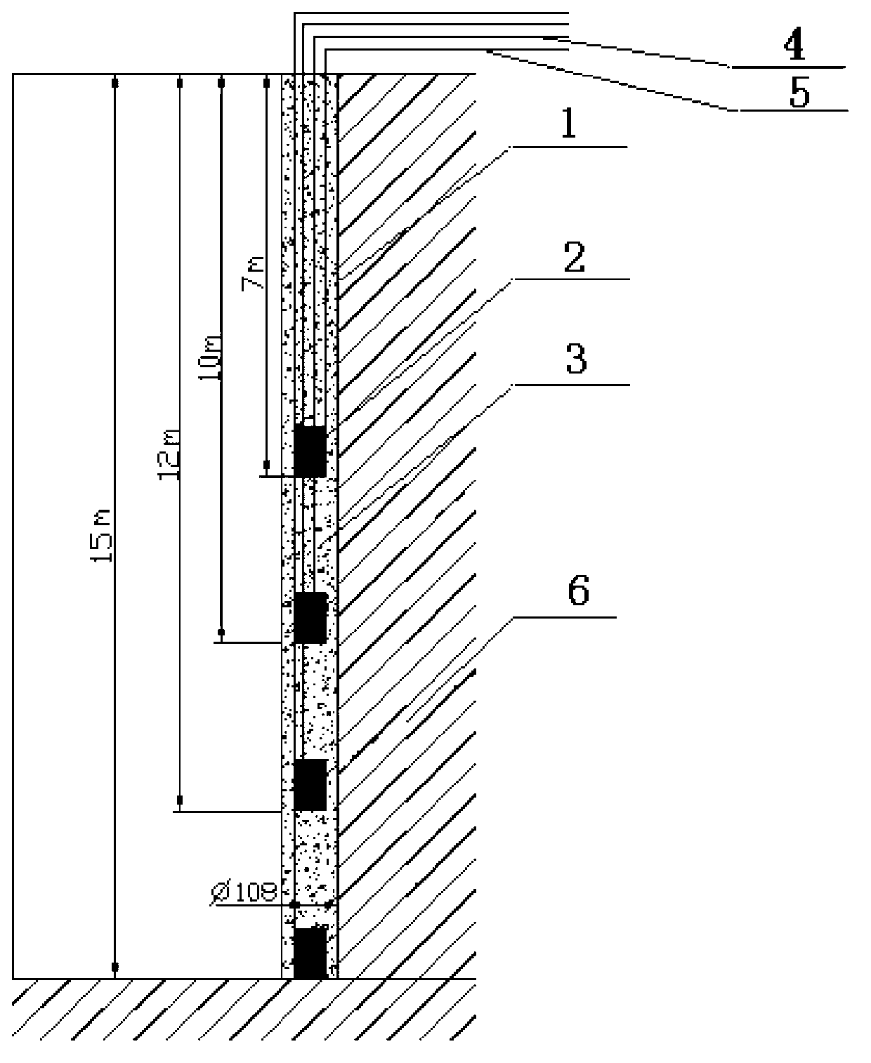 Monitoring method for remotely measuring and controlling damage depths of floor strata