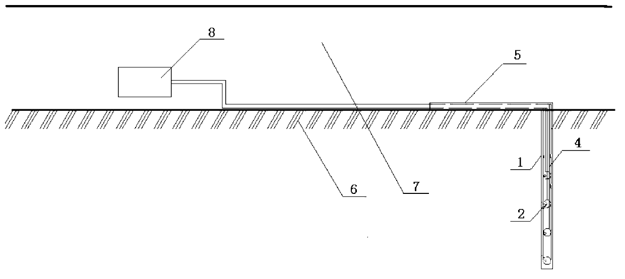 Monitoring method for remotely measuring and controlling damage depths of floor strata