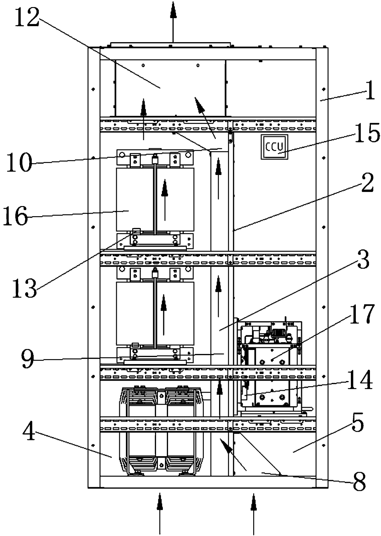 Converter cooling device