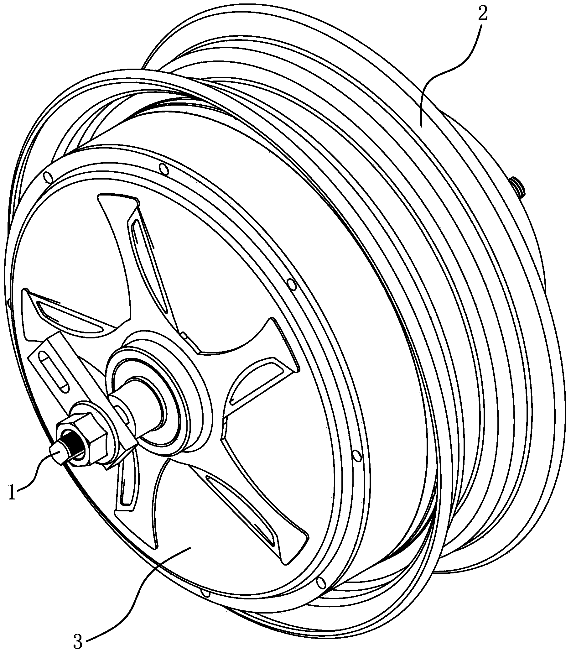 Electric vehicle variable speed drive hub