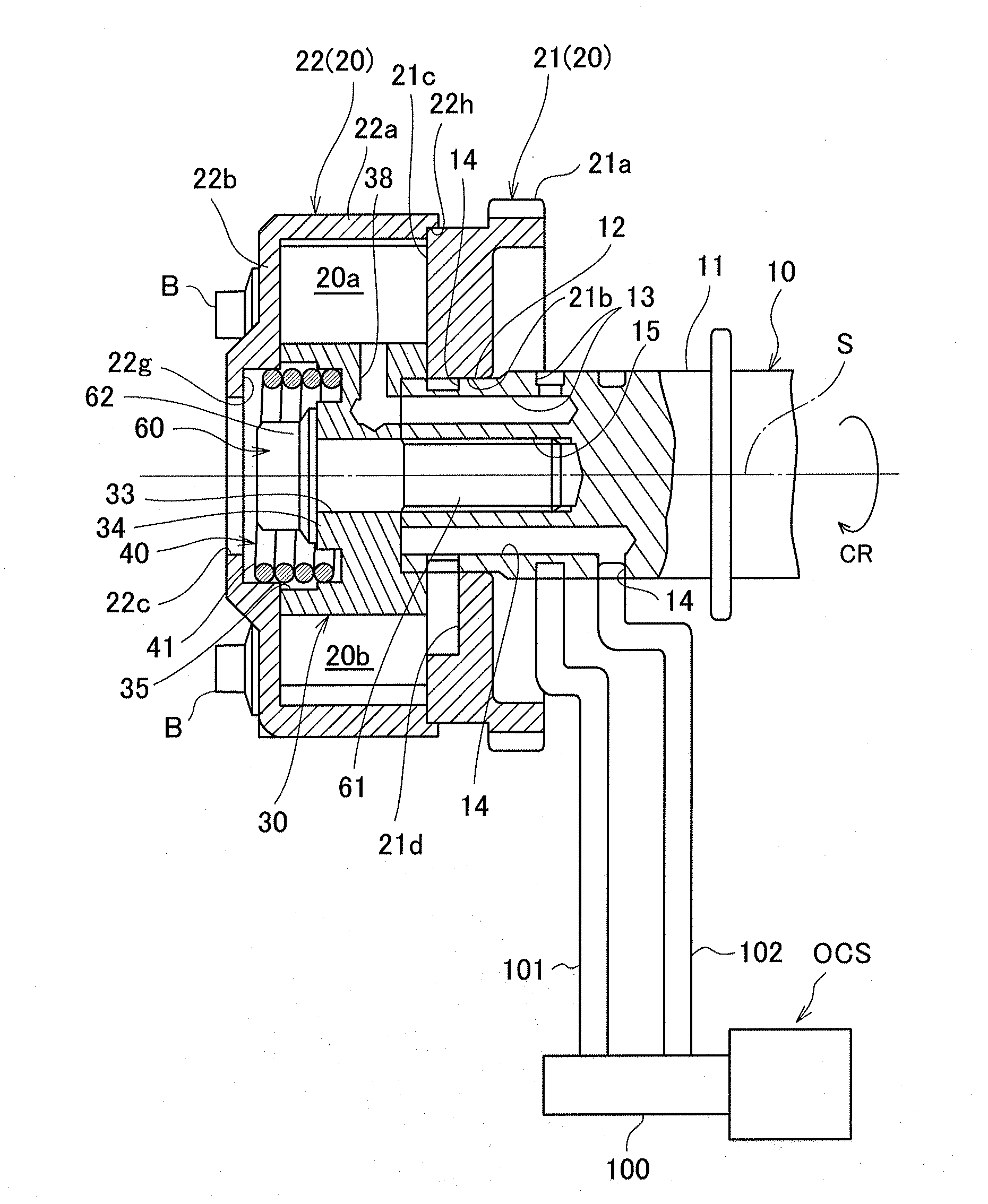 Variable valve timing device and method of assembling same