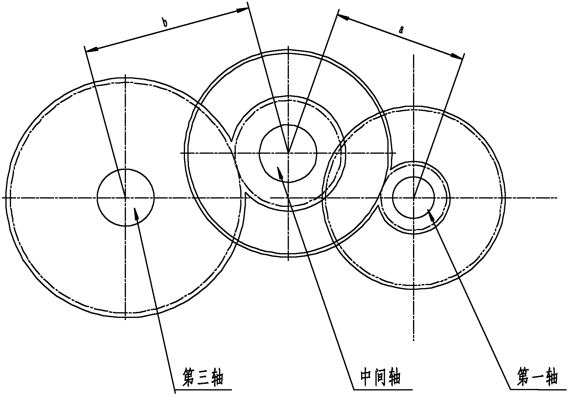 Speed changing box capable of automatically adjusting gear meshing clearance