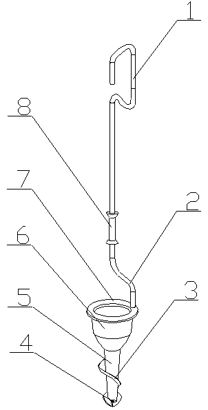 Agricultural-planting deep root fertilizing device