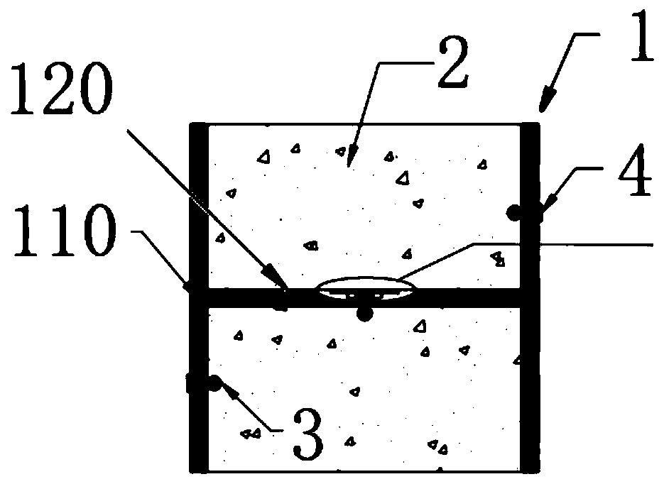 Method for directly measuring bonding performance of PEC type steel reinforced concrete bonding surface