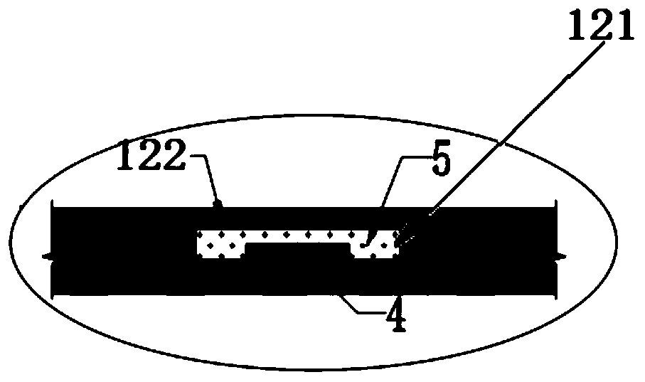 Method for directly measuring bonding performance of PEC type steel reinforced concrete bonding surface