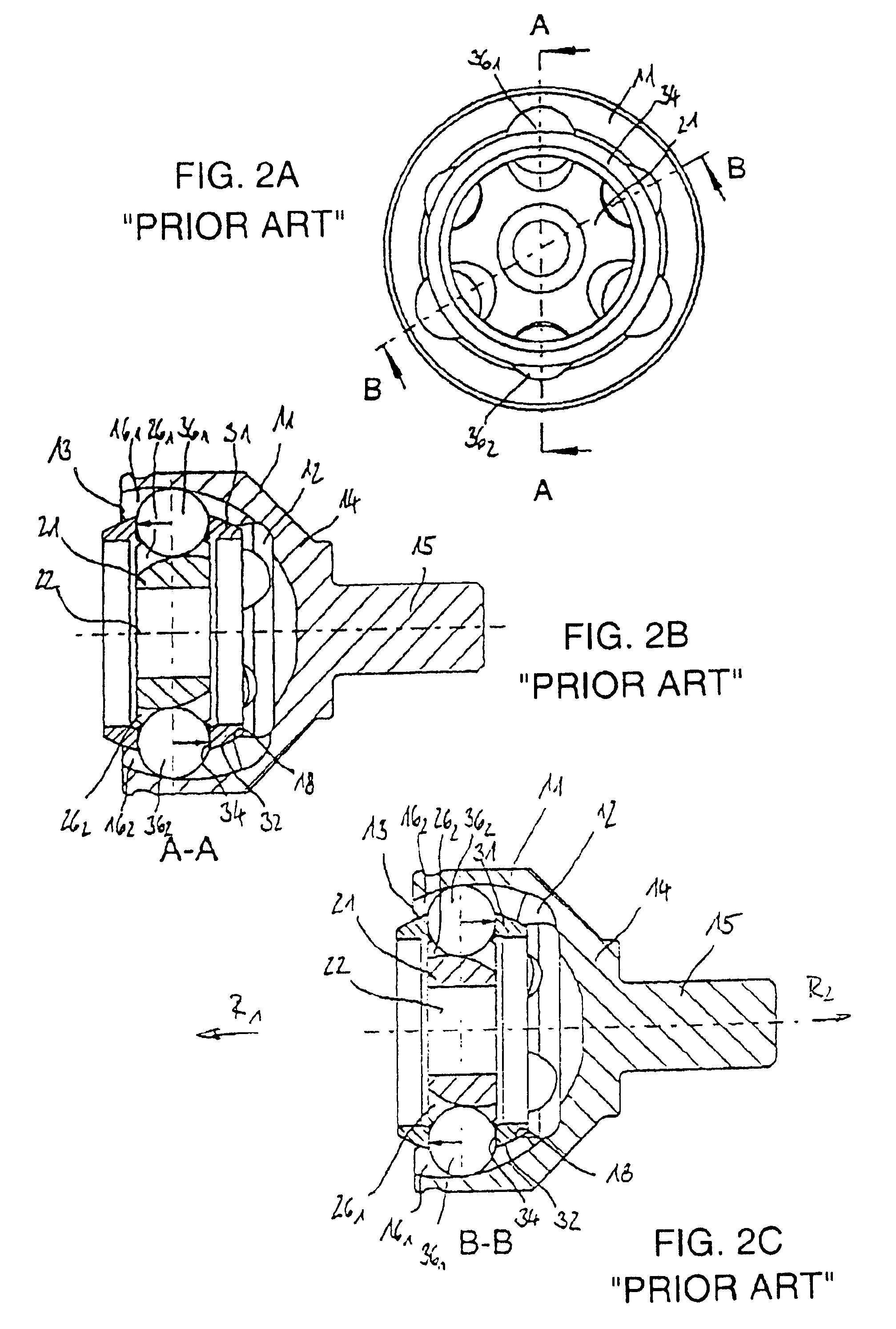 Driveshaft with counter-track joint