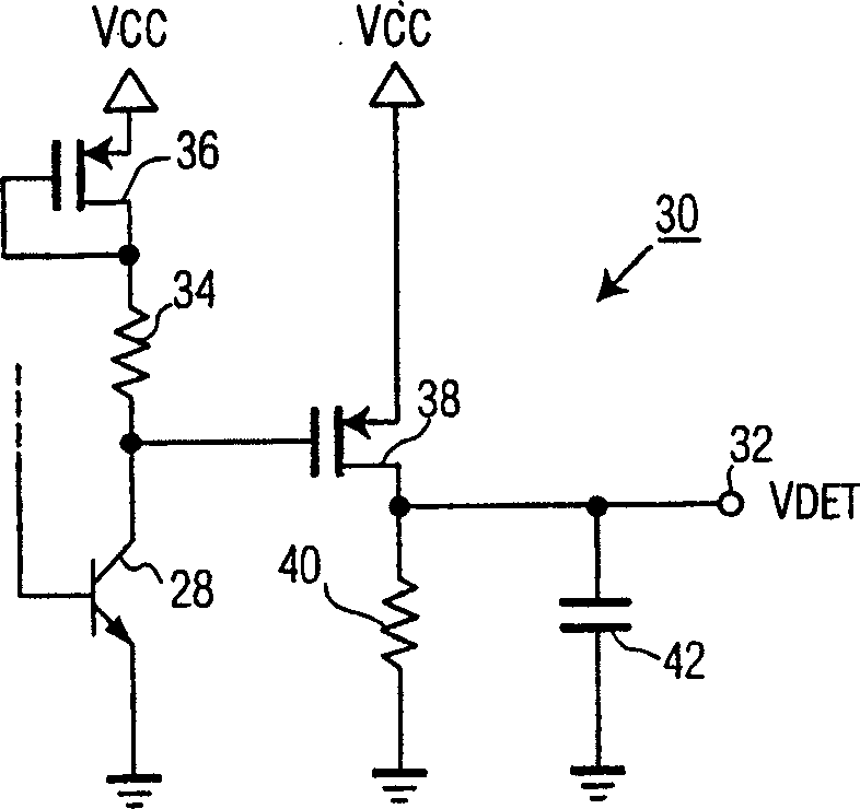 Accurate power detection circuit for use in power amplifier