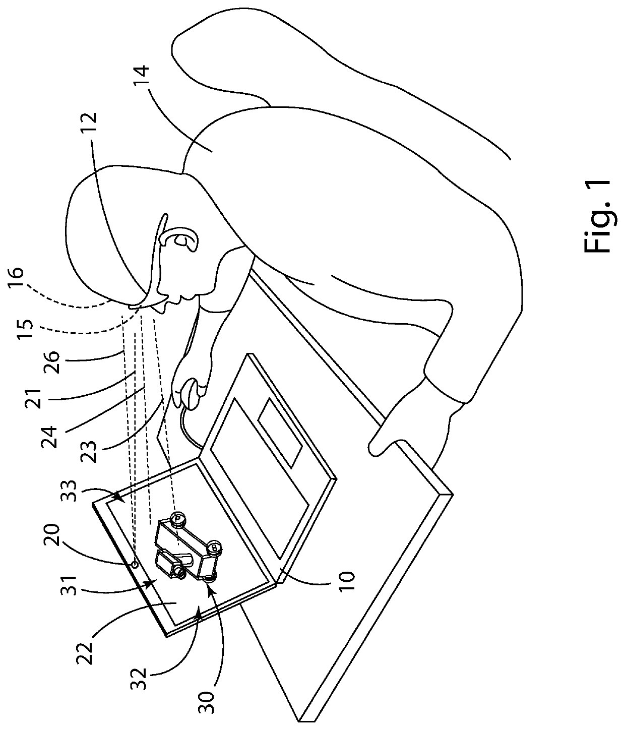 Display based mixed-reality device