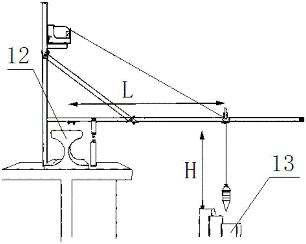 Measurement appliance for installation precision of trolley conductor of bridge crane