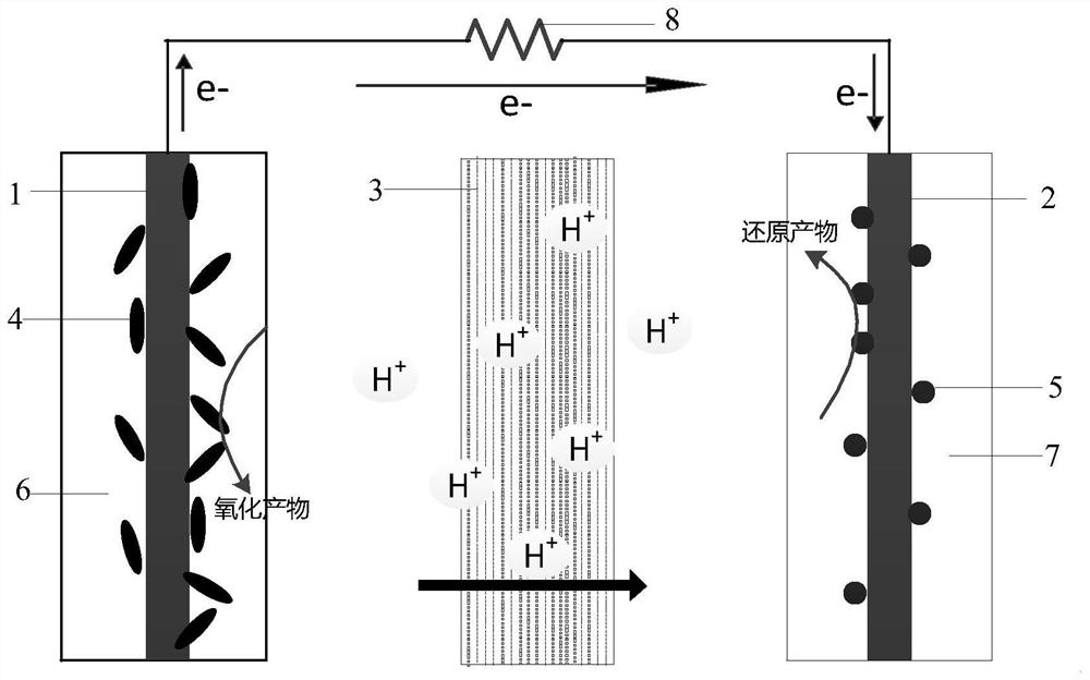 Preparation method of nanofiber/electrogenerating bacteria film for microbial fuel cell