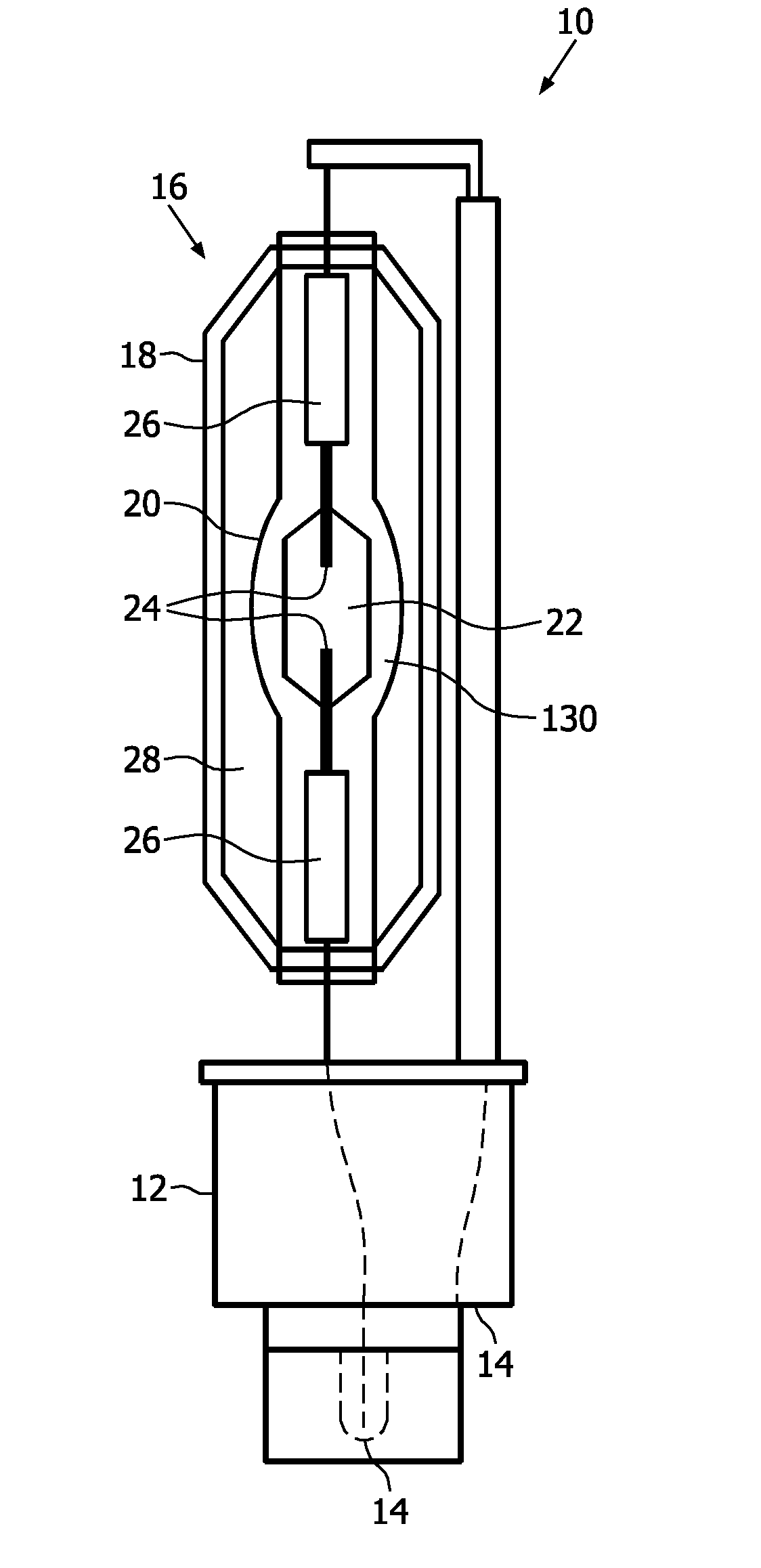 High efficiency discharge lamp