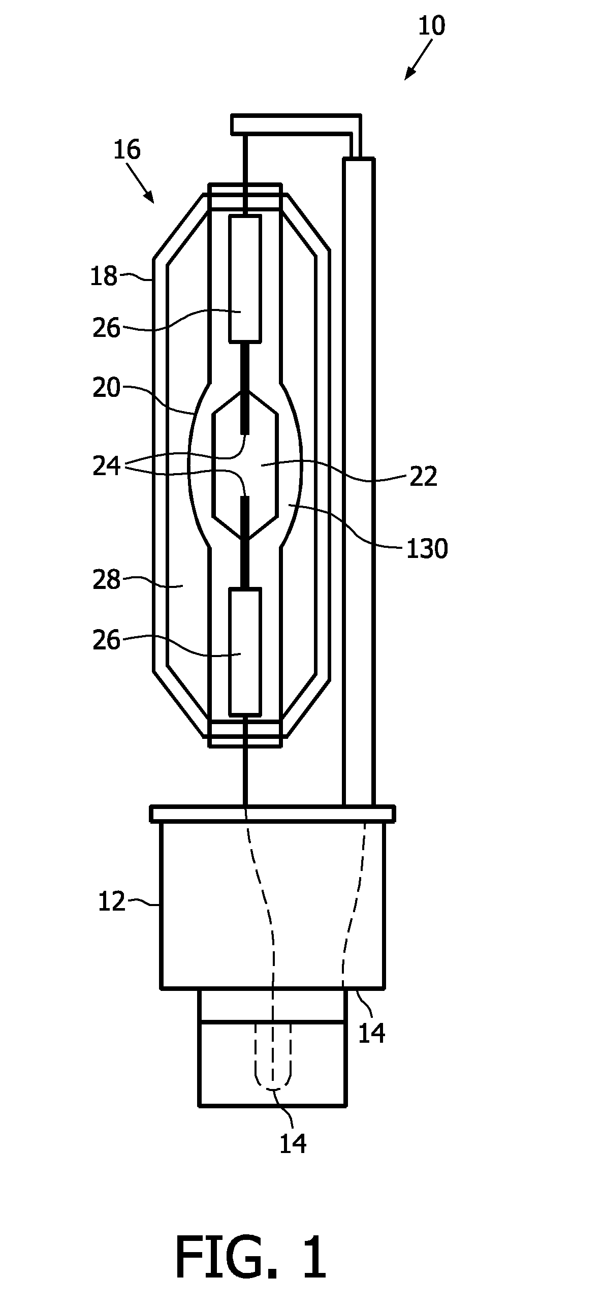 High efficiency discharge lamp