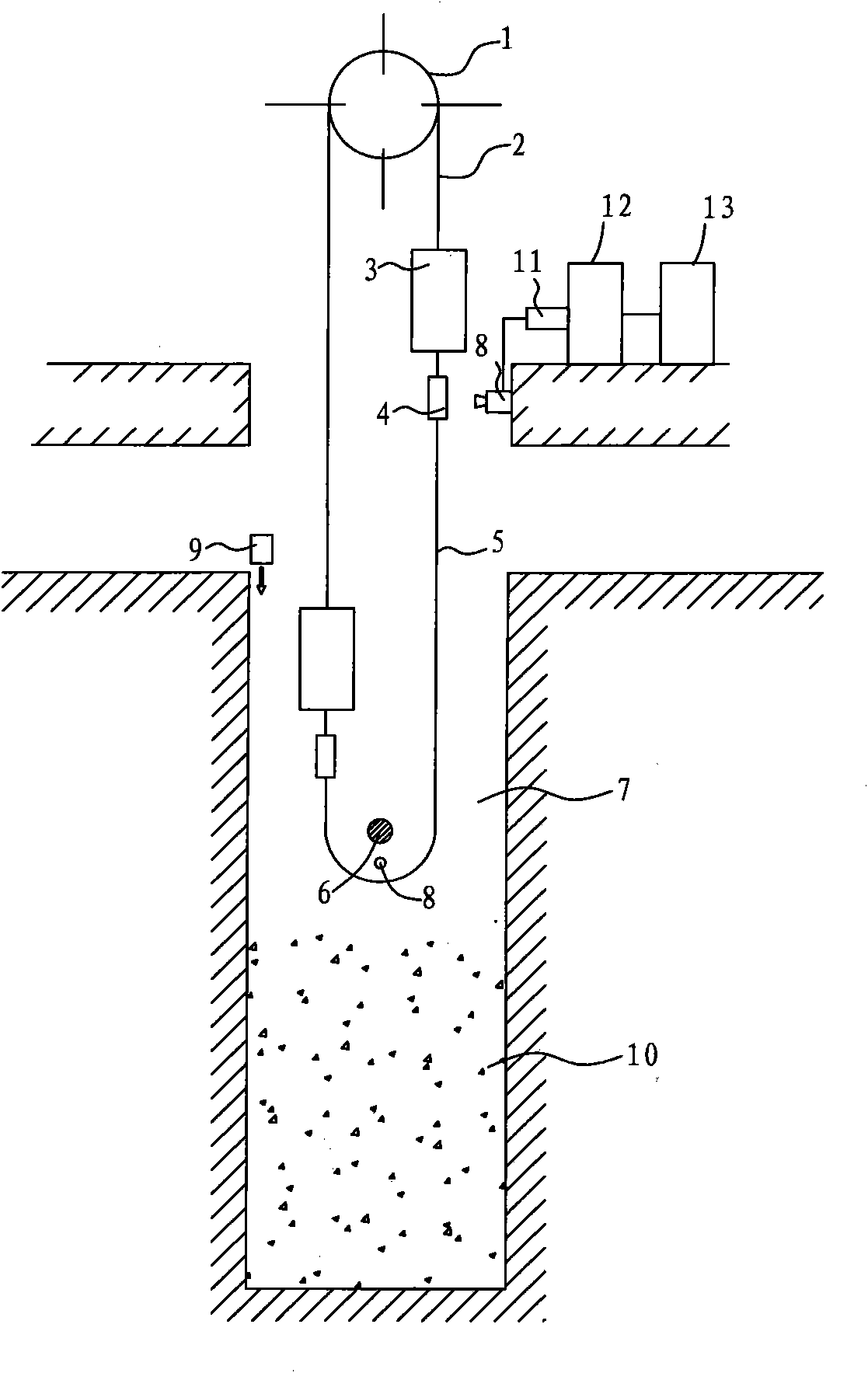 Protection and control device for preventing tail rope kink of hoisting machine