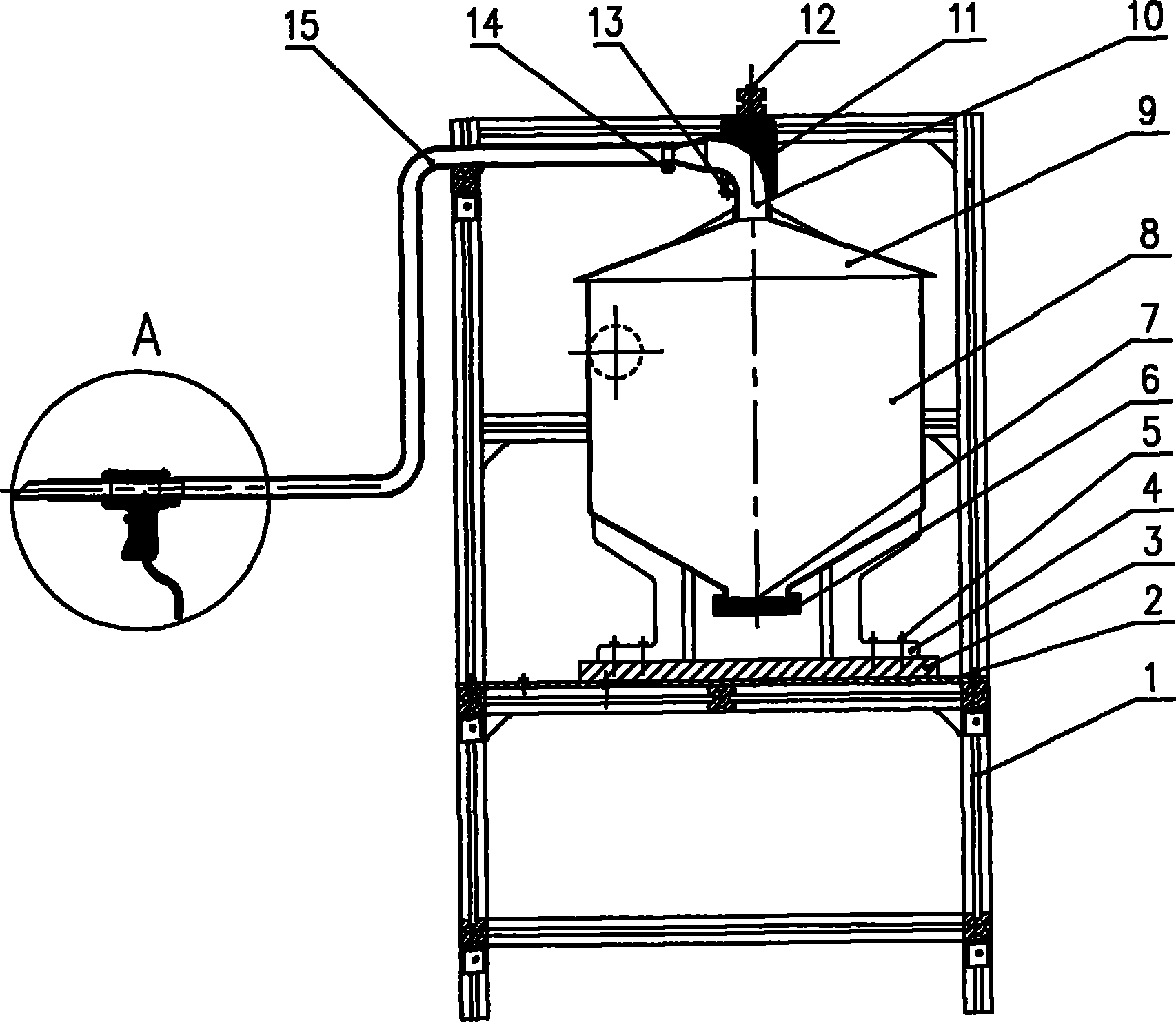 Automatic quantitative down-filling machine