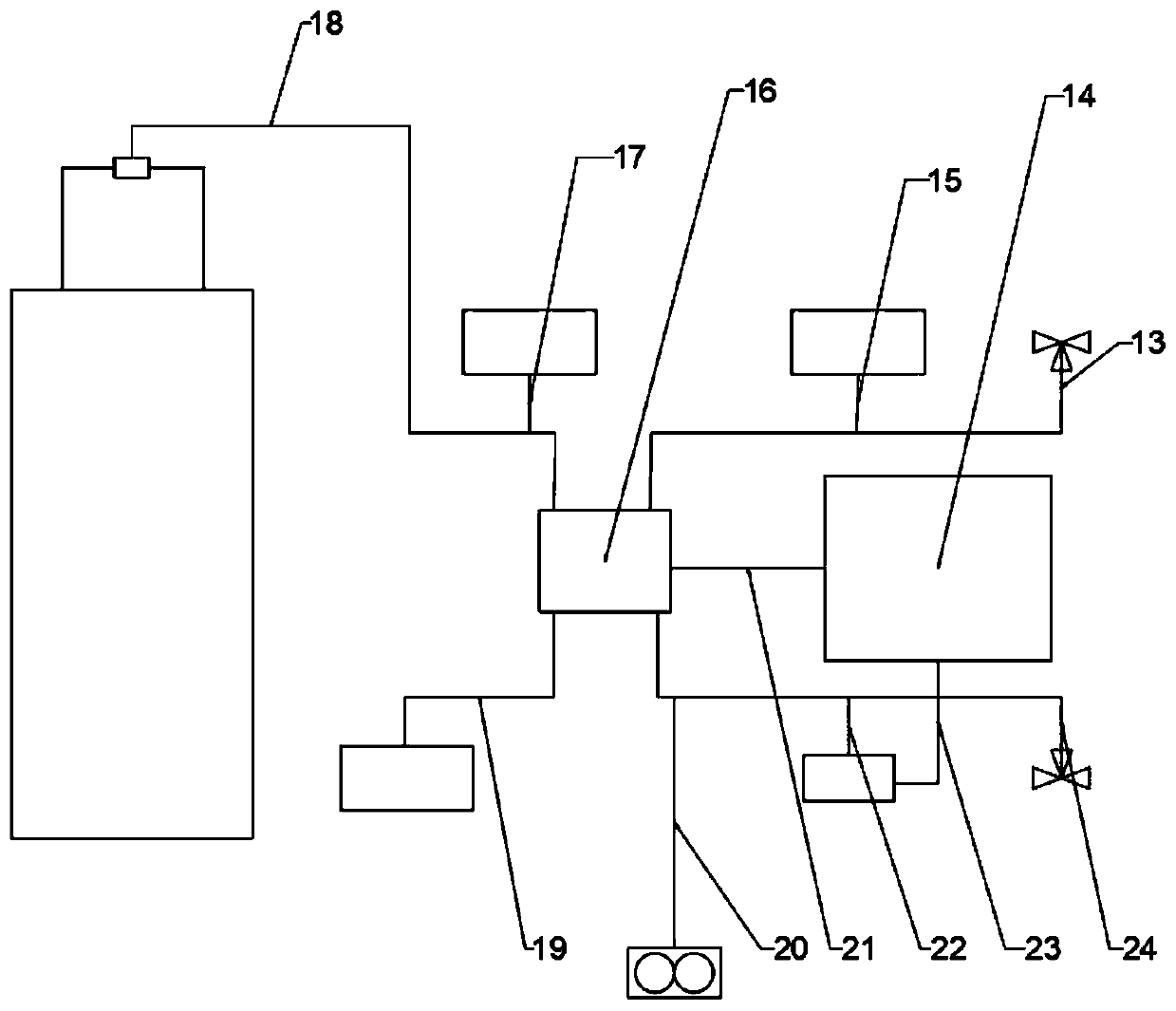 System for avoiding secondary freezing cold start failure of fuel cell and control method