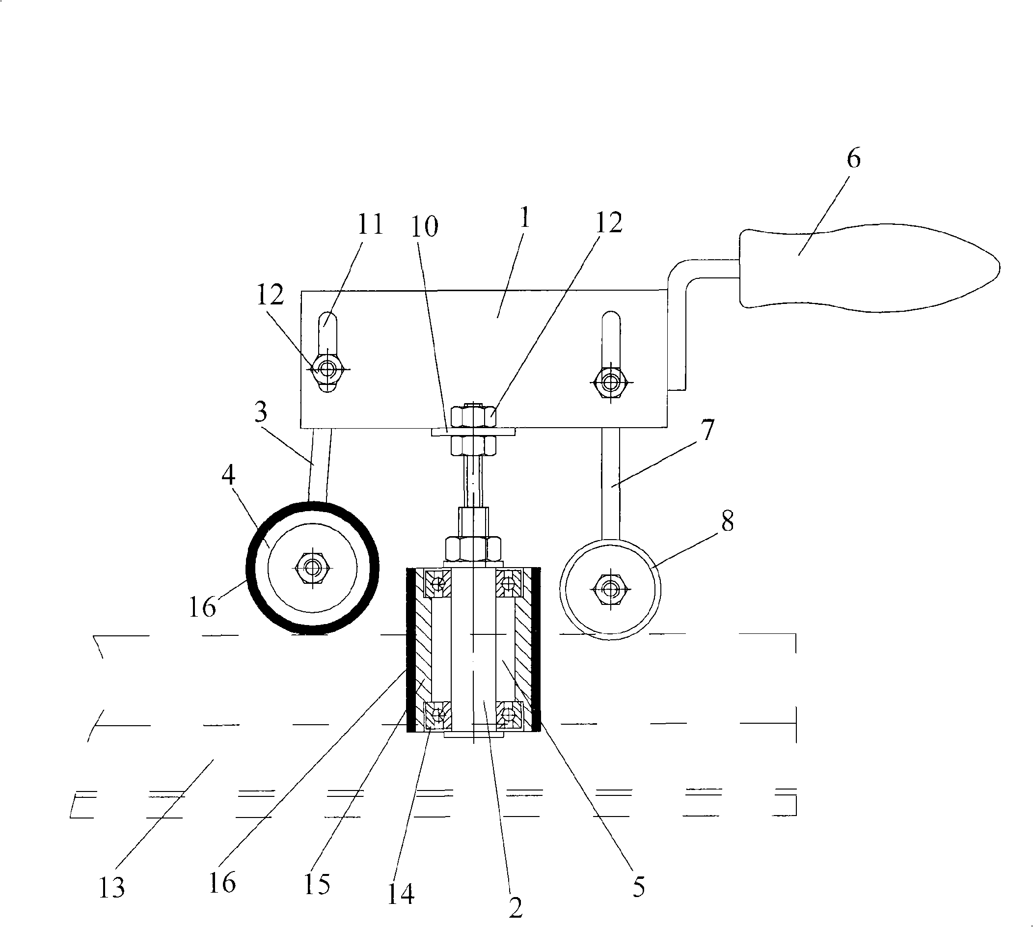 Slushing oil painting apparatus for adjustable rails