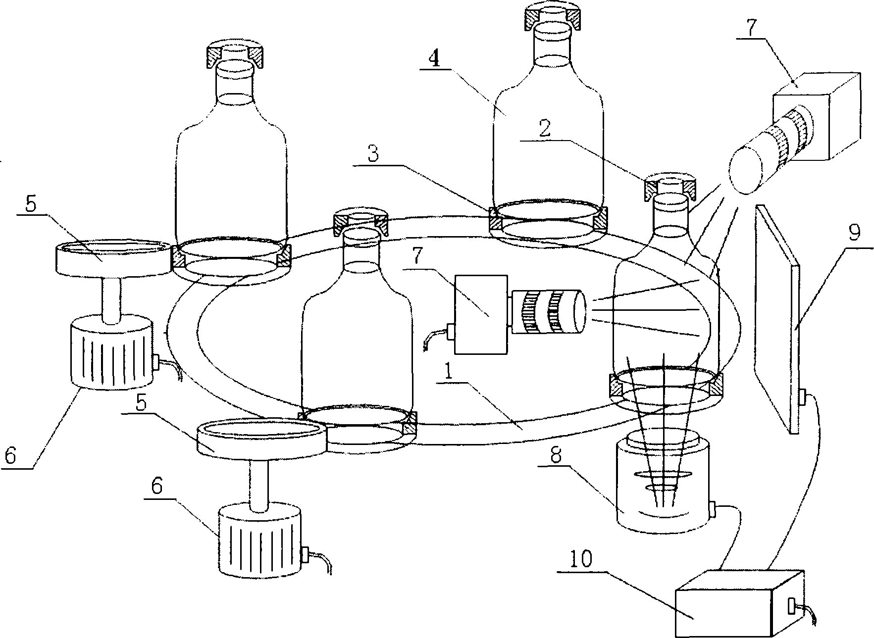 Detection method and detection system for foreign matters in infusion bottle