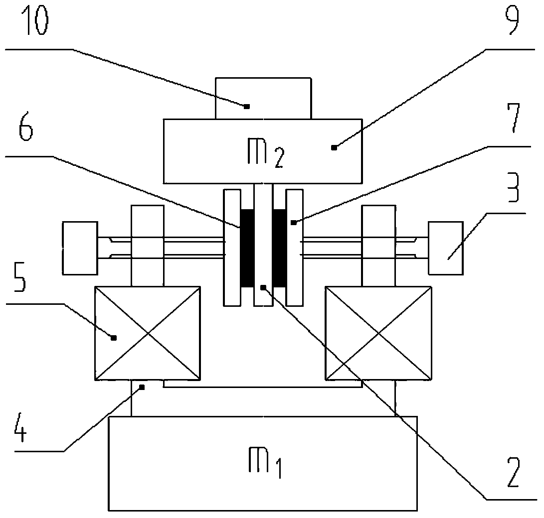 Adjustable-inherent-frequency composite power vibration absorber and control method of adjustable-inherent-frequency composite power vibration absorber