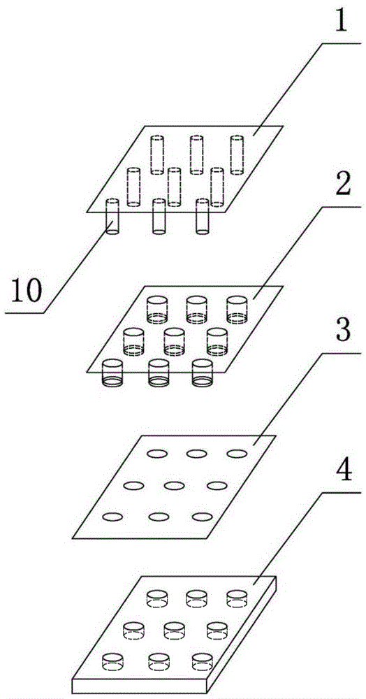 Batch egg opening device