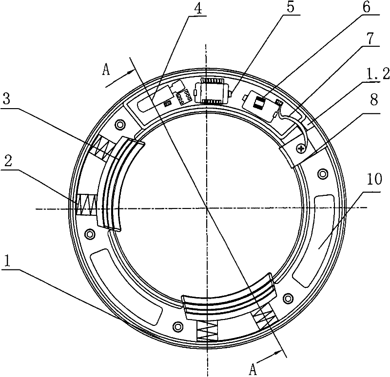 Intelligent wireless temperature-detecting device for breaker contact