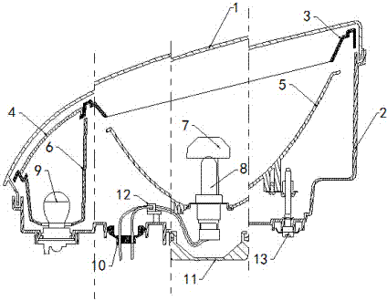 Automotive multifunctional headlamp