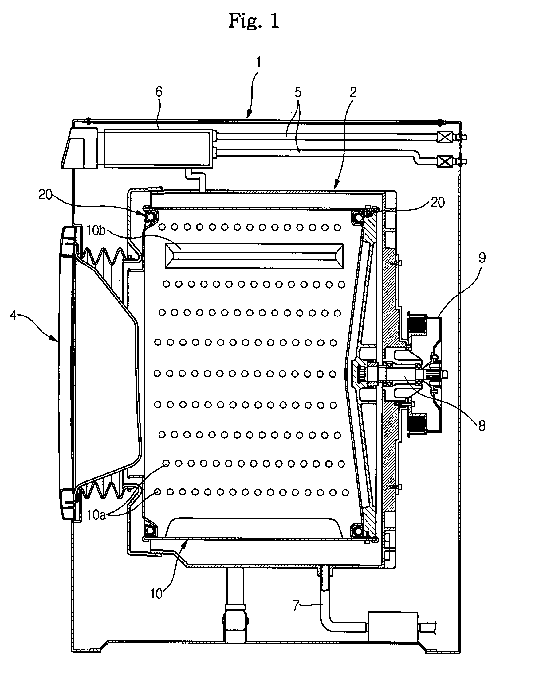 Washing machine having ball balancers