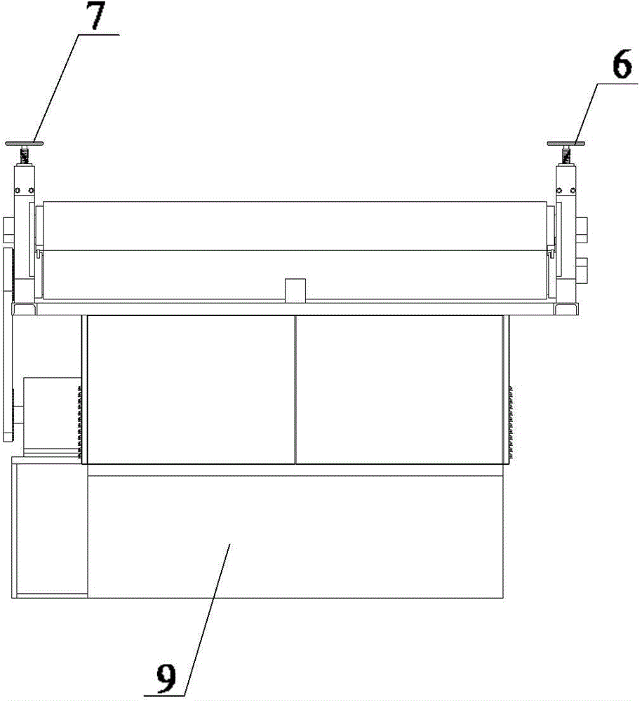 Coiled material flattening machine